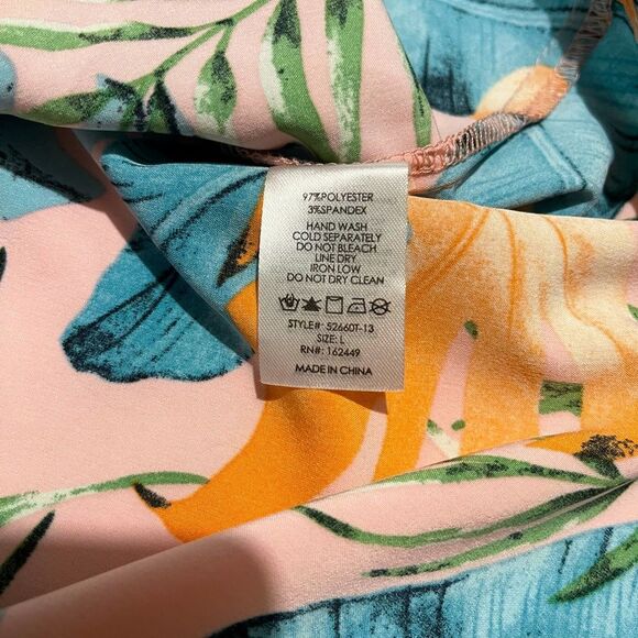 Milk And Honey Blouse Tropical Summer Office Business Casual Women’s L - Picture 5 of 5